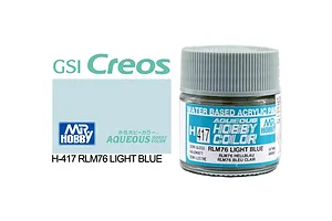 Mr Hobby Aqueous Semi Gloss RLM76 Light Blue Acrylic Paint 10ml