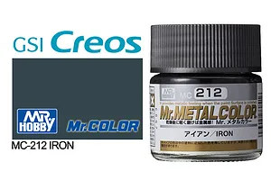 Mr Hobby Metal Iron Eisen Metallic Acrylic Paint 10ml