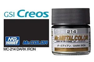Mr Hobby Metal Dark Iron Metallic Acrylic Paint 10ml