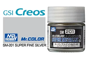 Mr Hobby Superfine Metal Chrome Silver 2 Metallic Paint 10ml