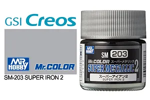Mr Hobby Super Metal Iron 2 Metallic Paint 10ml