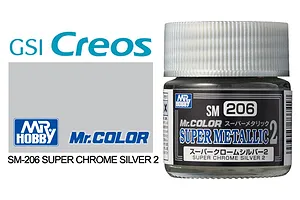 Mr Hobby Super Metal Chrome Silver 2 Metallic Paint 10ml