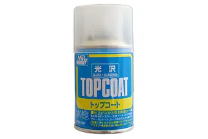 Mr Hobby Topcoat Gloss Clear Spray Paint 88ml