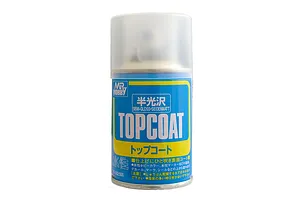 Mr Hobby Topcoat Semi Gloss Clear Spray Paint 88ml