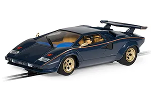 Scalextric 1/32 Lamborghini Countach Blue and Gold Slot Car image 85811