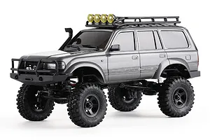 FMS FCX18 Toyota Land Cruiser 80 RC Rock Crawler Electric 4WD 1/18 Scale RTR - Grey image 85823