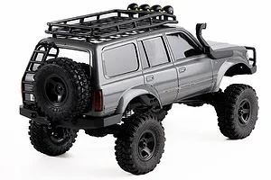 FMS FCX18 Toyota Land Cruiser 80 RC Rock Crawler Electric 4WD 1/18 Scale RTR - Grey image 85824