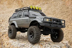 FMS FCX18 Toyota Land Cruiser 80 RC Rock Crawler Electric 4WD 1/18 Scale RTR - Grey image 85835