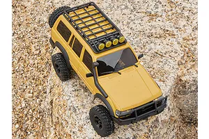 FMS FCX18 Toyota Land Cruiser 80 RC Rock Crawler Electric 4WD 1/18 Scale RTR - Yellow image 85844