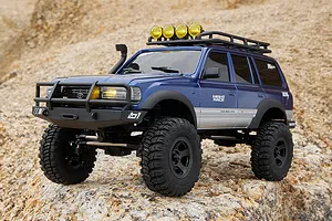 FMS FCX18 Toyota Land Cruiser 80 RC Rock Crawler Electric 4WD 1/18 Scale RTR - Blue image 85862