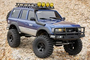 FMS FCX18 Toyota Land Cruiser 80 RC Rock Crawler Electric 4WD 1/18 Scale RTR - Blue image 85863