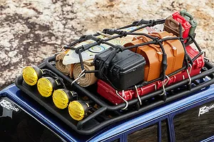 FMS FCX18 Toyota Land Cruiser 80 RC Rock Crawler Electric 4WD 1/18 Scale RTR - Blue image 85875