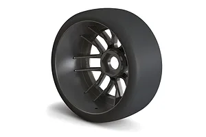 Pro-Line 1/7 Goodyear NASCAR Cup Belted MTD Tyres on Gunmetal Rims - Glued Wheels 2Pcs image 86298