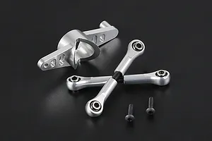 Rovan Silver Aluminium Dual Steering Mounts Set image 6