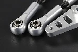 Rovan Silver Aluminium Dual Steering Mounts Set image 7