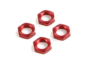 Rovan Red Aluminium 18mm (24mm Hex) Wheel Nuts 4Pcs image 86464