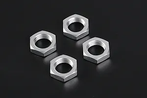Rovan Silver Aluminium 18mm (24mm Hex) Wheel Nuts 4Pcs image 86484