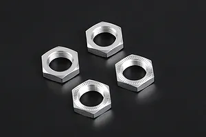 Rovan Silver Aluminium 18mm (24mm Hex) Wheel Nuts 4Pcs image 86487