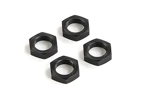 Rovan Black Aluminium 18mm (24mm Hex) Wheel Nuts 4Pcs image 86496