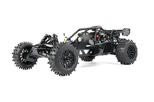 Rovan 4.7/5.5" Spike Front & Rear Tyres on Black Rims - Glued Wheels 4Pcs image 86602