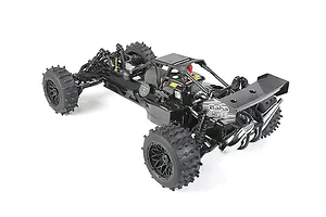 Rovan 4.7/5.5" Spike Front & Rear Tyres on Black Rims - Glued Wheels 4Pcs image 86604