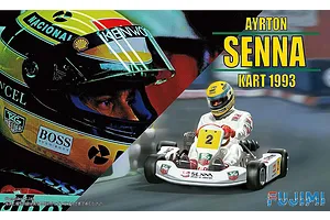 Fujimi 1/20 Ayrton Senna Kart Model Kit image 86641