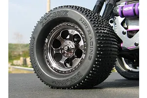 HPI 3.3" Savage 6-Spoke Black Chrome Rims 2Pcs image 8685