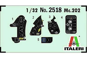 Italeri 1/32 Macchi M.C. 202 Folgore Fighter Model Kit image 87253