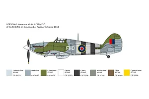 Italeri 1/48 Hawker Hurricane Mk.II C Fighter Model Kit image 87268