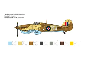 Italeri 1/48 Hawker Hurricane Mk.II C Fighter Model Kit image 87269