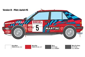 Italeri 1/12 Lancia DELTA 16V HF integrale Sanremo 1989 Model Kit image 87282