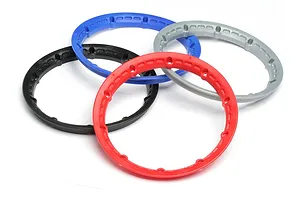 HPI Baja 5B/5SC/5T Heavy Duty Front/Rear Silver Beadlocks w/ Screws 2Pcs image 8732