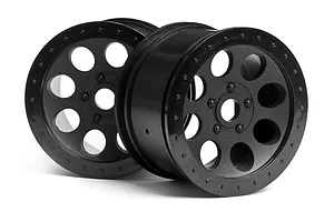 HPI 3.3" Savage Mag-8 Black Rims 2Pcs image 8740