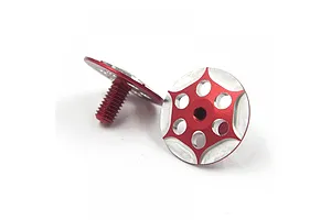 Yeah Racing Red Aluminium Wing Screws 2Pcs image 87466