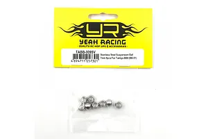Yeah Racing stainless steel 7mm suspension balls in original yellow and black retail packaging.