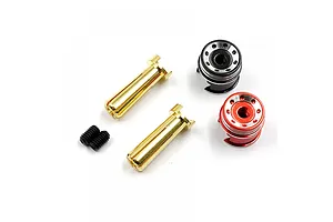 Yeah Racing Brass Aluminium Coloured 5mm Bullet Plug Grips Set image 87487