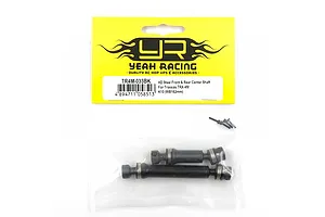 Yeah Racing HD Steel Front and Rear Centre Driveshafts for Traxxas TRX-4M in original yellow and white retail packaging.