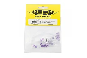 Yeah Racing Aluminium 2.5x5x0.5, 1, 2mm Flat Washer Set - Purple image 87504