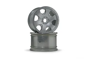 HPI 3.3" Savage Warlock Matte Chrome Rims 2Pcs image 8752