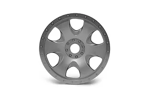 HPI 3.3" Savage Warlock Matte Chrome Rims 2Pcs image 8753