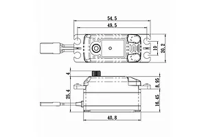 Savox Orange Aluminium 15kg 8.4V Plus Low Profile HV Coreless Metal Geared Servo image 87623
