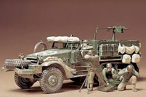 Tamiya 1/35 U.S. 81mm M21 Mortar Carrier Half Track Scaled Plastic Model Kit