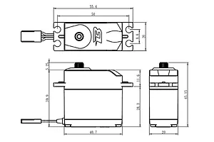 Savox Budget Standard 12kg 6V Metal Geared Analog Servo image 87687
