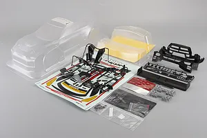 Killerbody 1/10 Gainer Tanax GT-R NISMO R35 Unpainted Body Shell Set - Clear image 87757