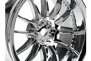 HPI 1.9" (3mm Off-Set) Work XSA 02C Chrome Rims 2Pcs image 8786