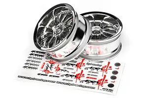 HPI 1.9" (3mm Off-Set) Work XSA 02C Chrome Rims 2Pcs image 8787