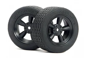 HPI 1.9" (0mm Off-Set) Vintage 5 Spoke Black Rims 2Pcs image 8796