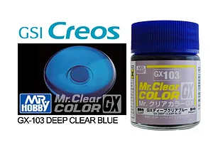 Mr Hobby GX Translucent Deep Blue Acrylic Paint 10ml