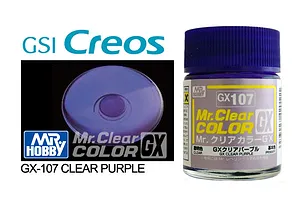 Mr Hobby GX Translucent Purple Acrylic Paint 10ml image 87955