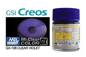 Mr Hobby Translucent Violet Acrylic Paint 10ml image 87957